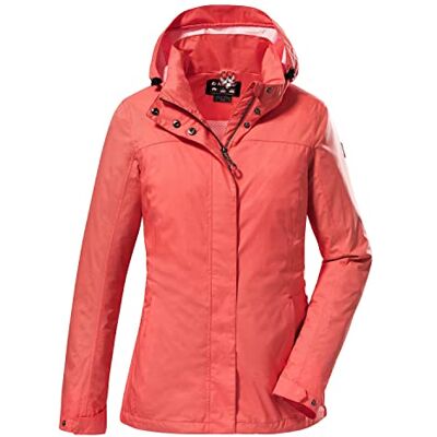 killtec Women's Functioneel jack met afneembare capuchon, waterdicht KOS 131 WMN JCKT, coral, 50, 38374-000 killtec Women's Functioneel jack met afneembare capuchon, waterdicht KOS 131 WMN JCKT, coral, 50, 38374-000