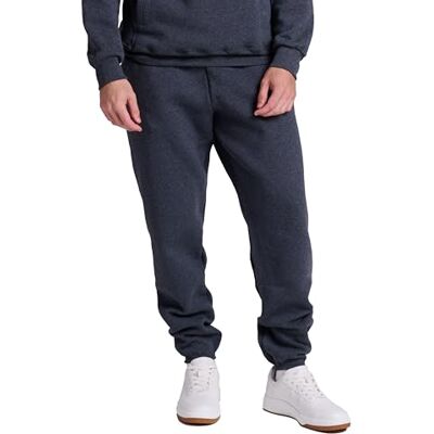 Russell Athletic Men's Dri-Power Closed-Bottom Fleece Pocket Pant Large Black Heather Russell Athletic Men's Dri-Power Closed-Bottom Fleece Pocket Pant Large Black Heather