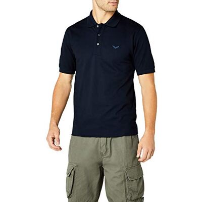 Trigema Herenpoloshirt in piqué-kwaliteit, navy, S Trigema Herenpoloshirt in piqué-kwaliteit, navy, S