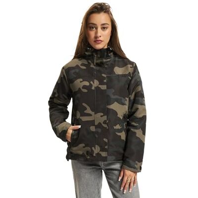 Brandit Ladies Windbreaker Frontzip Windbreaker dark camo XXL 100% polyester Basics Brandit Ladies Windbreaker Frontzip Windbreaker dark camo XXL 100% polyester Basics