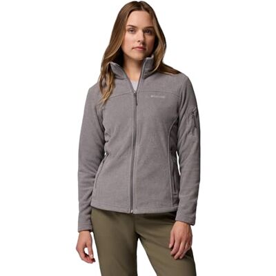 Columbia Fast Trek Jacket, Fleecejack met doorlopende ritssluiting dames, City Grey Heather x City Grey, M Columbia Fast Trek Jacket, Fleecejack met doorlopende ritssluiting dames, City Grey Heather x City Grey, M