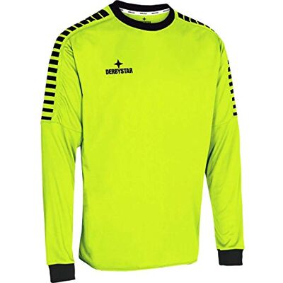 Derbystar Hyper keepersshirt voor kinderen, geel zwart, 140 Derbystar Hyper keepersshirt voor kinderen, geel zwart, 140