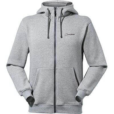 Berghaus Herentrui met logo en doorlopende ritssluiting, sweatshirt met capuchon (1 verpakking) Berghaus Herentrui met logo en doorlopende ritssluiting, sweatshirt met capuchon (1 verpakking)