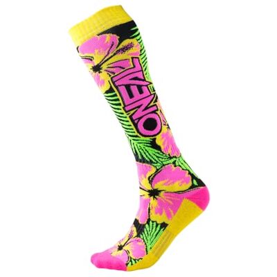 O'NEAL Mountainbike Motocross Sokken MTB Downhill Freeride Zweet Absorberend, Versterkte Hiel & Zool Gebied Pro MX Sokken Island Unisex Volwassen Roze Groen Geel Een Maat O'NEAL Mountainbike Motocross Sokken MTB Downhill Freeride Zweet Absorberend, Versterkte Hiel & Zool Gebied Pro MX Sokken Island Unisex Volwassen Roze Groen Geel Een Maat