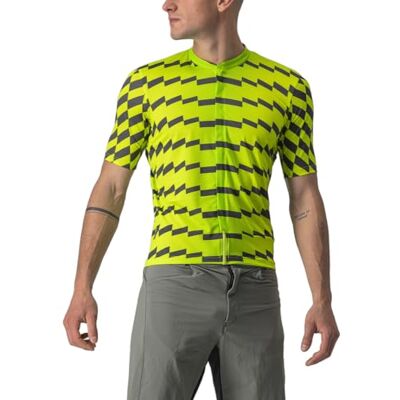 CASTELLI 4522007-383 Unltd Sterrato Jersey heren Electric Lime/Dark Gray XL CASTELLI 4522007-383 Unltd Sterrato Jersey heren Electric Lime/Dark Gray XL