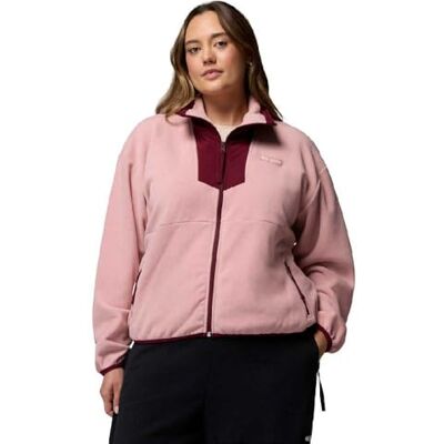 Columbia Sequoia Grove fleece jas met volledige rits, fleece jas met volledige rits, roze gum, rijke wijn, XL Columbia Sequoia Grove fleece jas met volledige rits, fleece jas met volledige rits, roze gum, rijke wijn, XL