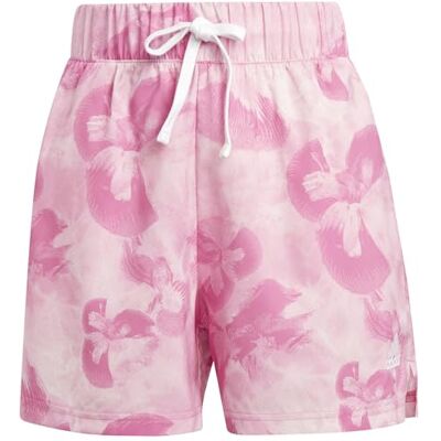 adidas Dames Floral Graphic Woven Shorts, off white/bliss pink/pulse magenta, XL adidas Dames Floral Graphic Woven Shorts, off white/bliss pink/pulse magenta, XL