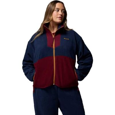 Columbia Sequoia Grove fleece jas met volledige rits, fleecejack met volledige rits, Collegiate Navy, Rich Wine, Maple Sugar, L Columbia Sequoia Grove fleece jas met volledige rits, fleecejack met volledige rits, Collegiate Navy, Rich Wine, Maple Sugar, L