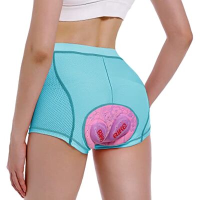MEETWEE Fietsshorts voor dames, 4D-broek, gevoerd, voor dames, fietsbroek, fietsbroek, onderkleding, fietsen, mountainbike, paardrijden MEETWEE Fietsshorts voor dames, 4D-broek, gevoerd, voor dames, fietsbroek, fietsbroek, onderkleding, fietsen, mountainbike, paardrijden