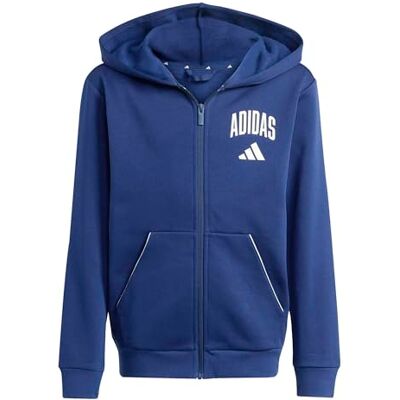 adidas Unisex niños SEASONALS COLLEGIATE TYPOGRAPHY HOODY, dark blue/off white, 9-10 Years adidas Unisex niños SEASONALS COLLEGIATE TYPOGRAPHY HOODY, dark blue/off white, 9-10 Years