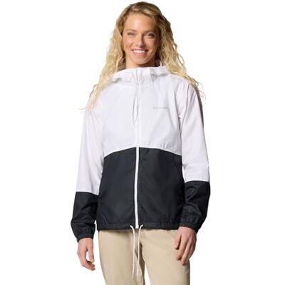 Columbia Women's Flash Forward 2 Windbreaker, Lightweight Windbreaker Jacket, White/Black, XXL Columbia Women's Flash Forward 2 Windbreaker, Lightweight Windbreaker Jacket, White/Black, XXL