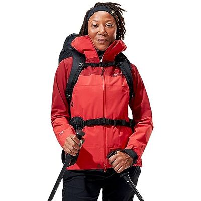 Berghaus Highland Storm 3L waterdichte jas voor dames, Karmijn/Tall Poppy, 34 Berghaus Highland Storm 3L waterdichte jas voor dames, Karmijn/Tall Poppy, 34
