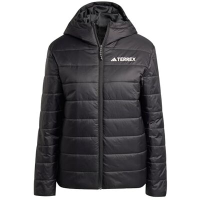 adidas Mujer Terrex Multi Essentials CLIMAWARM Insulated Hooded Jacket, Black, L adidas Mujer Terrex Multi Essentials CLIMAWARM Insulated Hooded Jacket, Black, L
