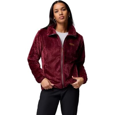 Columbia Dames Fire Side 2 Sherpa volledige ritssluiting, volledige rits fleece jas, Rich Wine, XL Columbia Dames Fire Side 2 Sherpa volledige ritssluiting, volledige rits fleece jas, Rich Wine, XL
