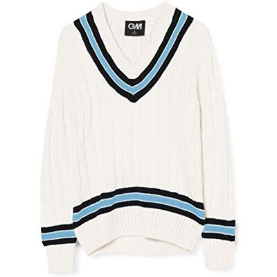 Gunn & Moore Cricket Trui, Navy/Sky, S Gunn & Moore Cricket Trui, Navy/Sky, S