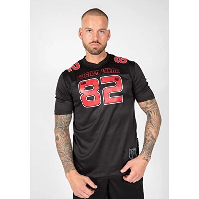 GORILLA WEAR Fresno T-shirt Black/Red XL GORILLA WEAR Fresno T-shirt Black/Red XL