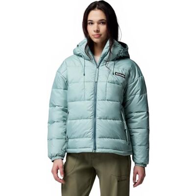Columbia Dames Pike Lake 3 jas met capuchon, puffer jas met capuchon, blauw (Crushed Blue), XS Columbia Dames Pike Lake 3 jas met capuchon, puffer jas met capuchon, blauw (Crushed Blue), XS