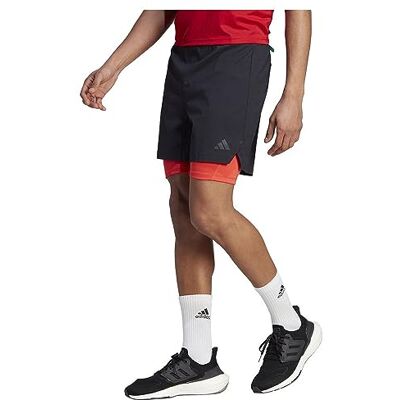 adidas Korte broek merk model 2-in-1 Pow Short adidas Korte broek merk model 2-in-1 Pow Short