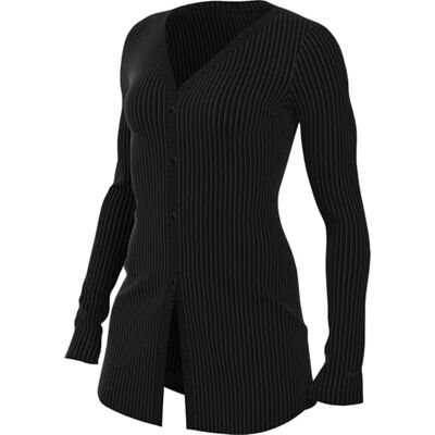 NIKE Sportswear Chill Rib Schmal Geschnittene Strickjacke (Damen) dames Gebreide jas NIKE Sportswear Chill Rib Schmal Geschnittene Strickjacke (Damen) dames Gebreide jas