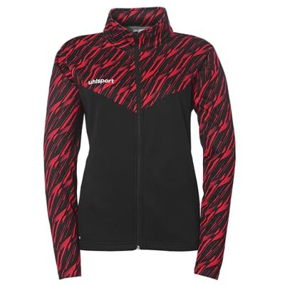 Uhlsport Voetbal Progressive 28 Poly damesjack trainingsjack sportjack sweatshirt zonder capuchon met opstaande kraag en zakken met ritssluiting getailleerde snit Uhlsport Voetbal Progressive 28 Poly damesjack trainingsjack sportjack sweatshirt zonder capuchon met opstaande kraag en zakken met ritssluiting getailleerde snit