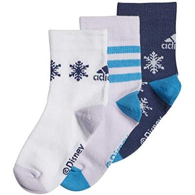 adidas Froz Crew S 3Pp sokken, unisex kinderen, Indtec/White/Matpur, L adidas Froz Crew S 3Pp sokken, unisex kinderen, Indtec/White/Matpur, L