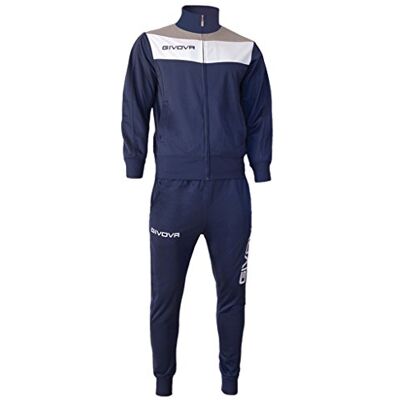 Givova TR024 trainingspak Campo, blauw/lichtgrijs, XS Givova TR024 trainingspak Campo, blauw/lichtgrijs, XS
