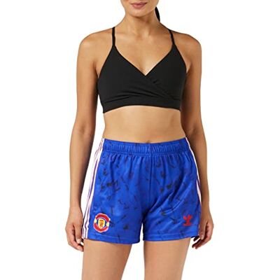 adidas Dames MUFC HUFC SHO W Sport Shorts, Bold Blue, M adidas Dames MUFC HUFC SHO W Sport Shorts, Bold Blue, M