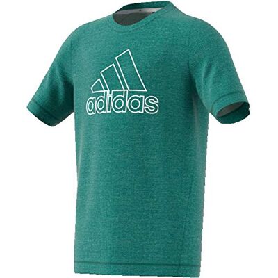 adidas , Climachill T-shirt voor jongens, groen, wit, 140 bovenkleding adidas , Climachill T-shirt voor jongens, groen, wit, 140 bovenkleding