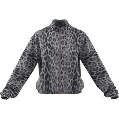 adidas Mujer Workout Essentials Leopard Woven Jacket, ice purple/shadow navy, XS adidas Mujer Workout Essentials Leopard Woven Jacket, ice purple/shadow navy, XS