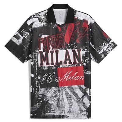 Puma AC Milan Retro Voetbalshirt - S - Heren Puma AC Milan Retro Voetbalshirt - S - Heren