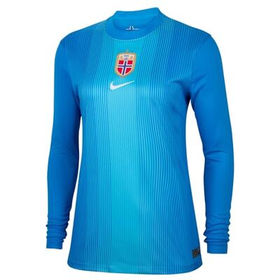 NIKE Noorwegen 2025/26 Stadium Goalkeeper Dri-FIT replica longsleeve-voetbalshirt voor dames, HM9800 NIKE Noorwegen 2025/26 Stadium Goalkeeper Dri-FIT replica longsleeve-voetbalshirt voor dames, HM9800