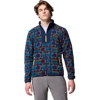 Columbia Heren Sequoia Grove bedrukte volledige ritssluiting, volledige rits fleece jas, Collegiate Navy Horizons, L Columbia Heren Sequoia Grove bedrukte volledige ritssluiting, volledige rits fleece jas, Collegiate Navy Horizons, L