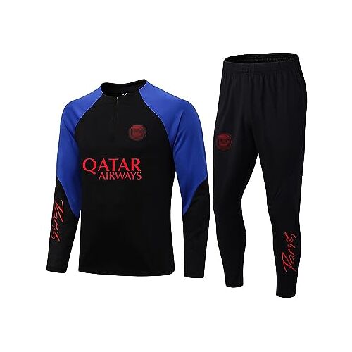 TOFUBEATS Voetbal Trainingspak 2022/23 Paris Voetbal Sportkleding Met Lange Mouwen Voor Heren Ademend Sporttraining Fitness Hardlooppak Trainingspak Joggingpak Halve Rits Sportpakken