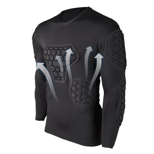 OSKOE Doelman Shirt, Voetbal Gewatteerd Shirt, Voetbal Gewatteerd Shirt, Paintball Gewatteerde Shirts, Voetbal Voetbal Paintball Shirt, Voetbal Basketbal Paintball, Jeugd Voetbal Pad Shirt, Voetbal Basketba