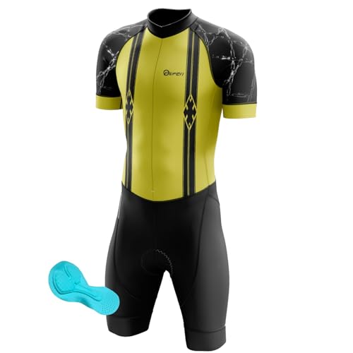 FFFF & OLFEH Pro Trisuit Triatlonpak met korte mouwen voor Ironman, triatlon pak, korte mouwen, triatlonpak, triatlon, triatlon, triatlon, pak voor wedstrijden, hardlopen, fietsen, zwemmen, panty (PT1, XS)