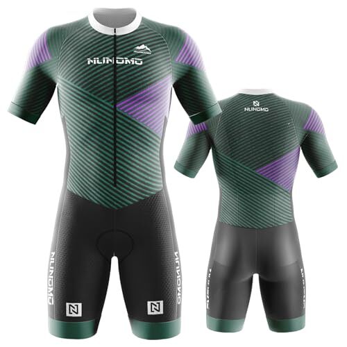 NUNOMO Pro Trisuit triatlon voor heren, korte mouwen, triatlon-pak met korte mouwen, triatlon, skinsuit, triatlon triatlon tri-pak voor wedstrijdpanty's (TYPE-10, XXS)