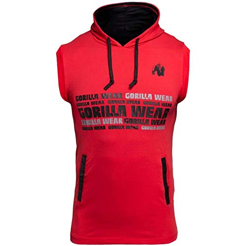 GORILLA WEAR Melbourne S/L Hooded T-shirt Red M