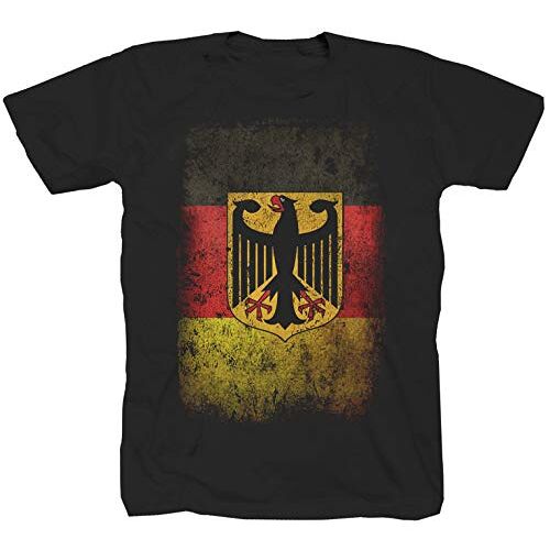 Tex-Ha Duitsland vlag zwart T-shirt