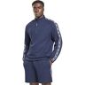 Reebok Heren Tape 1/4 Zip Sweatshirt, Vector Navy, XS, Vector Navy, XS