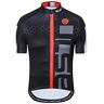 Shenshan Heren Wielertrui Shirt,2020 Korte Mouw Fiets Jersey Rijden Tops Outdoor MTB Fietsen Kleding, Zwart, 3XL