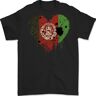 3TEES Liefde Afghanistan vlag Afghaanse dag voetbal heren T-shirt 100% katoen, Zwart, XXL