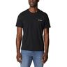 Columbia Rapid Ridge T-shirt, korte mouwen, zwart, Heritage cirkelvormig, XS heren, zwart, cirkelvormige heritage-afbeelding, XS
