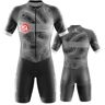 NUNOMO Triathlon pak heren wielersportpak gevoerd eendelig trisuit bike top kort eendelig voor wedstrijden geschikt voor wedstrijden triatlon-pak voor heren (type 3, XS)