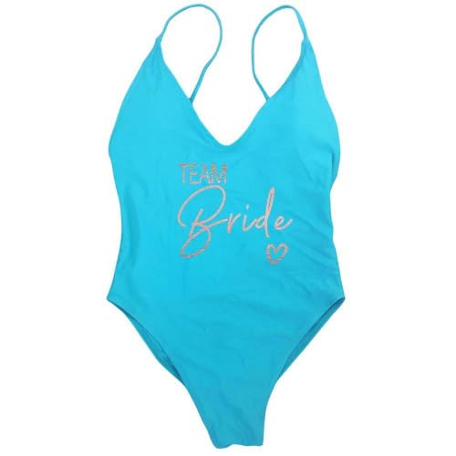 YLCYDLYU Sexy gevoerd badpak, eendelig, gevoerd, bruid, liefdeswimwear, vrouwen, zomer, beachwear, vrijgezellenfeest, over badpakken, Blauw Team3, L