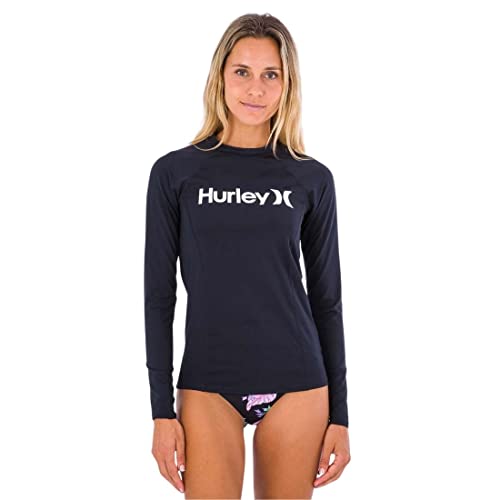 Hurley Dames OAO Solid Mock Neck Ls Rashguard Rash Guard Shirt