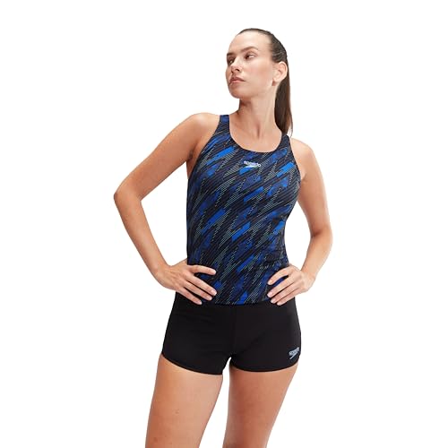 Speedo HyperBoom Tankini Tankini Badpak voor dames, Blauw, 140