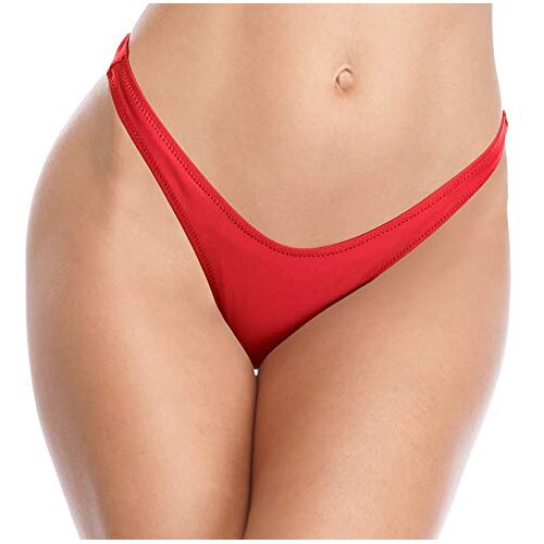 SHEKINI Dames sexy V bikinibroekje bikinibroek voor dames Retro Pant Bikini Bottoms