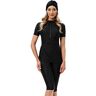 ShuoBeiter Traje de baño de Manga Corta Traje de baño Modesto para Mujer Traje de baño Modesto Traje de Surf Ropa de Playa Burkini (XL, S8)