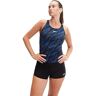 Speedo HyperBoom Tankini Tankini Badpak voor dames, Blauw, 140