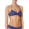 Goldenpoint Sangallo Badpak voor dames, vaste triangelbeha, blauw, 85B